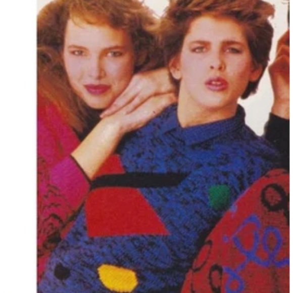 Vintage ESPRIT SPORT Color Block  Wool Sweater - Picture 8 of 9